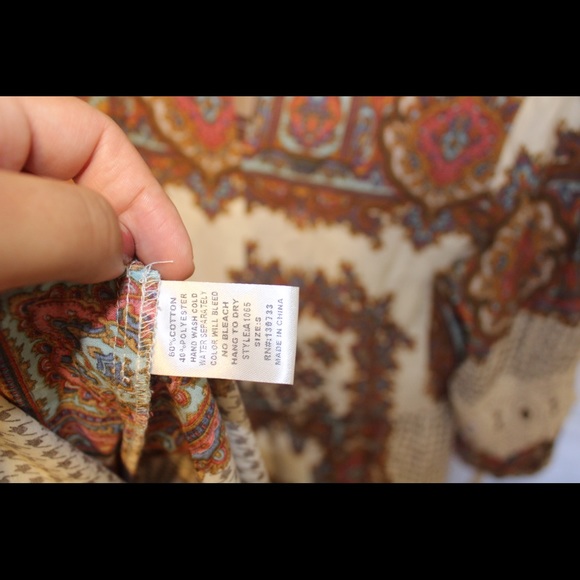 Umgee boho mini dress lace sleeves - Picture 7 of 7